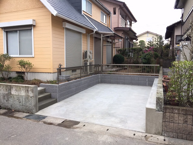 カーポート・駐車場 施工事例1(施工後)