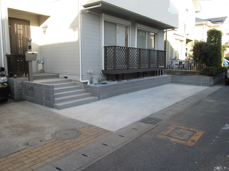 カーポート・駐車場 施工事例9(施工後)
