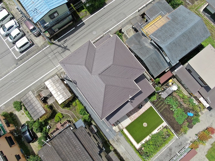 屋根塗装(施工完了)