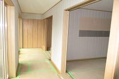 平屋新築　廊下・クローゼット